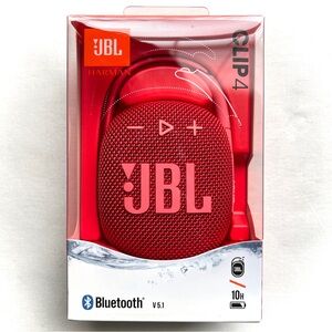 JBL Clip 4 Red Portable Speaker
